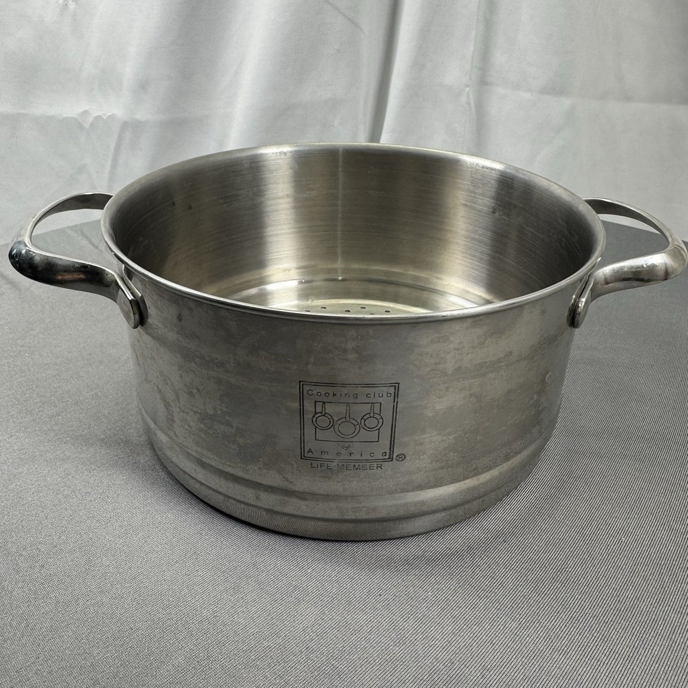 Cooking Club of America Life Member 7 1/4" straining steamer pot